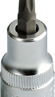 Projahn professional Bit-Steckschlüssel-Einsätze mit stirnseitiger Bohrung für Innen-TX Schrauben 10 / 3/8"