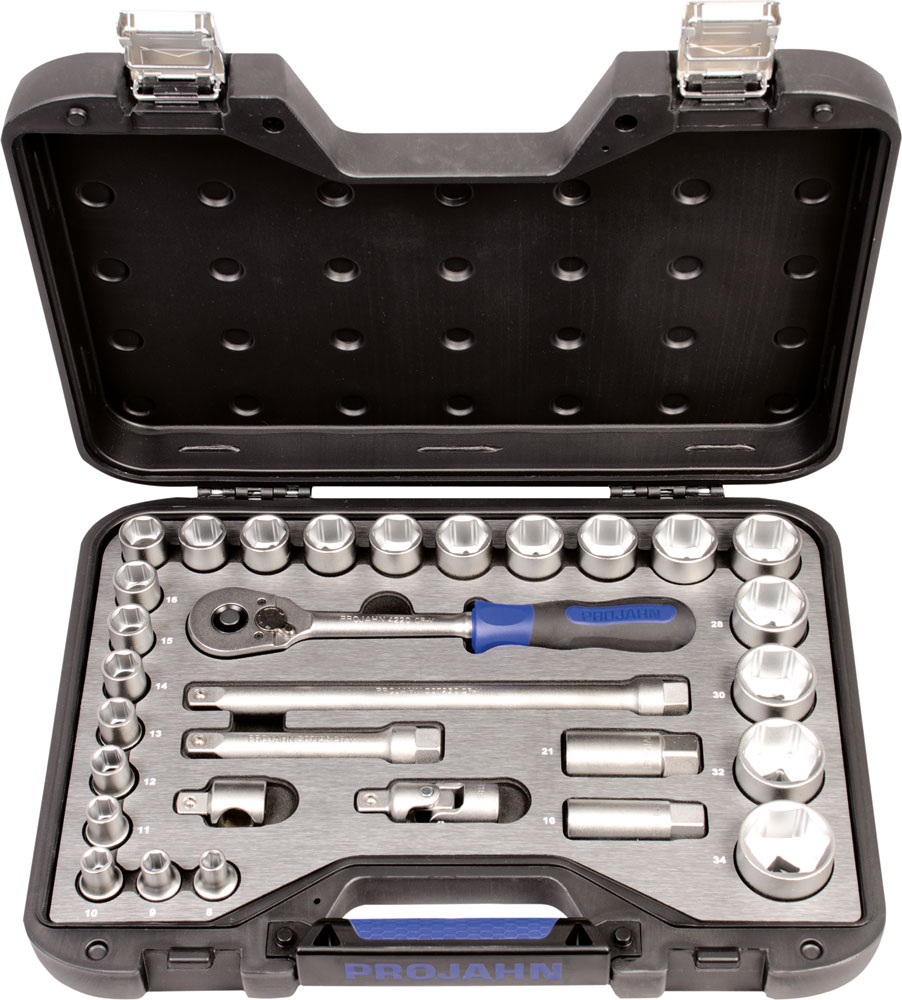 1/2" PROJAHN professional Steckschüssel-Koffer 30-teilig