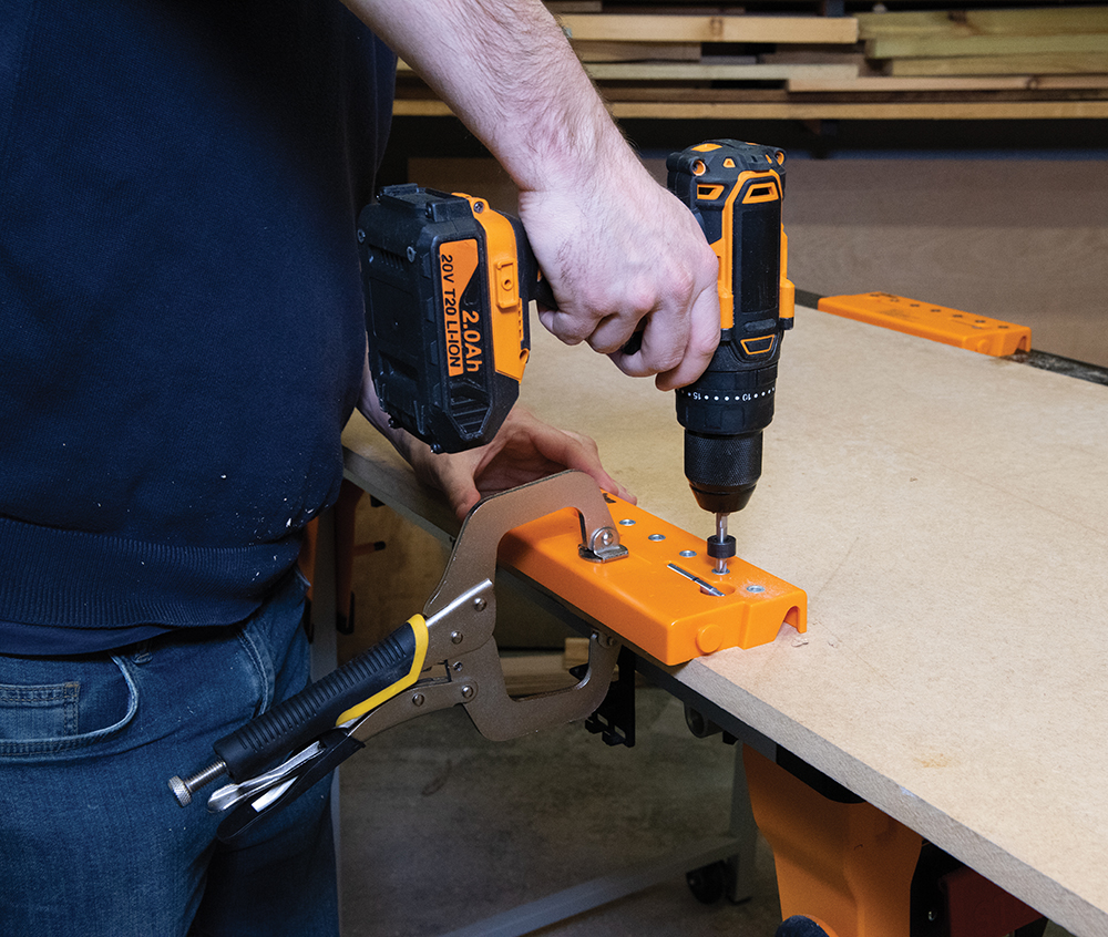 Triton TSPJ - TS-Lochreihen-Bohrschablone für Regalböden – Bild 2