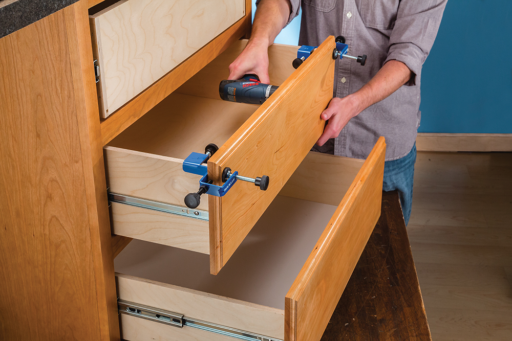 Rockler - 2 Stück Montagezwingen für Schubladenfronten – Bild 2