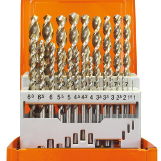 24-tlg. Spiralbohrer-Set kurz DIN 338 HSS-Co 5% Typ UF-L  1-10,5mm 0,5er