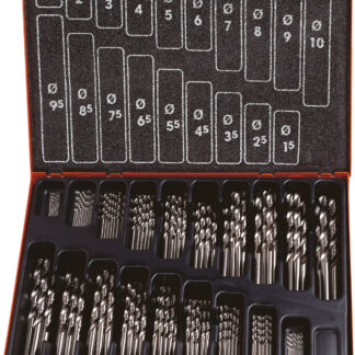 170-tlg. Spiralbohrer-Set kurz DIN 338 HSS-Co 5% Typ VA ECO 1-10mm 0,5mm