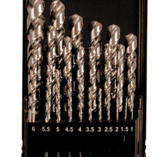 25-tlg. Spiralbohrer-Set kurz DIN 338 HSS-Co 5% Typ S-Speed  1-13mm 0,5