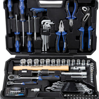 98-tlg. Universal Werkzeugkoffer 1/4" + 1/2" 48 Zähne