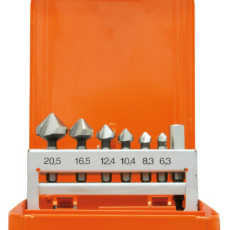 7-tlg. Kegelsenker-Set 90° HSS-G 6,3-20,5mm 1/4" 6-kant Schaft