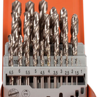 25-tlg. Spiralbohrer-Set kurz DIN 338 HSS-G Typ N Turbo 1-13mm 0,5mm