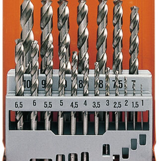 19-tlg. Spiralbohrer-Set kurz DIN 338 HSS-Co 5% Typ S-Speed  1-10mm 0,5