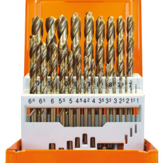 24-tlg. Spiralbohrer-Set kurz DIN 338 HSS-Co 5% Typ VA ECO 1-10,5mm 0,5