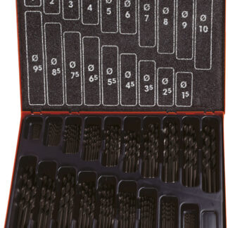 170-tlg. Spiralbohrer-Set kurz DIN 338 HSS-R Typ N ECO 1-10mm 0,5mm