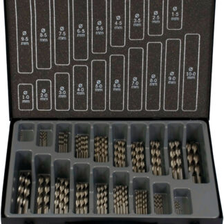 70-tlg. Spiralbohrer-Set kurz DIN 338 HSS-G Typ N ECO 1-10mm 0,5 steigend