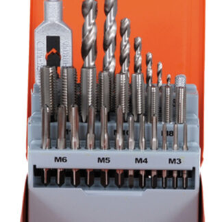 29-tlg. Hand-Gewindebohrer-Set HSS DIN 352 M3-M12