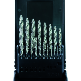 19-tlg. ProStep Spiralbohrer-Satz 1-10 mm HSS-G