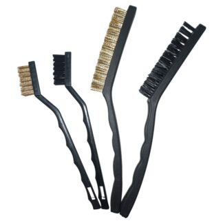 4-tlg. Mini Bürstensatz Nylon Messing 40 + 85mm