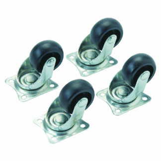 4x Lenkrolle 30mm, schwarz