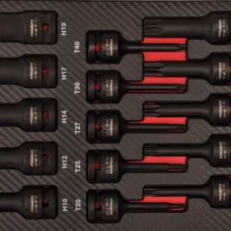 1/2" Schlag Stecknuss Einlage TX+Innen-6kant 28tlg