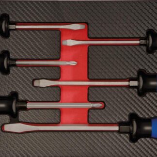 Schraubendreher Einlage "gemischt" 6tlg mit durchgehender Klinge