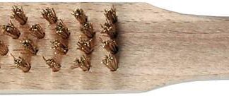 Drahtbürste Messing gewellt 4-reihig