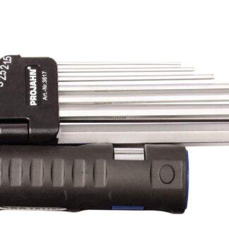 Winkelstiftschlüssel Satz Innen-6Kant lange Ausführung mit Multigriff und Spezial- Kugelkopf 1,5 - 10 mm 9-teilig