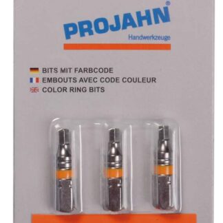 1/4" markierter Bit Innen-6kant 4mm 3er Pack L25 mm
