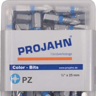 1/4" markierter Bit Pozidriv Nr 2. 50er Pack L25 mm