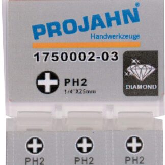 1/4" Bit Diamantbeschichtet Phillips Nr1 3er Pack L25mm