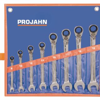 GearTech Satz umschaltbar in Rolltasche 8tlg 8 - 10 - 12 - 13 - 16 - 17 - 18 - 19 mm