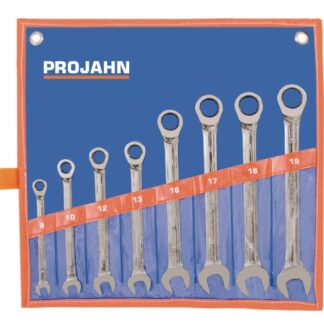 GearTech Schlüssel Satz Rolltasche 8tlg 8 - 10 - 12 - 13 - 16 - 17 - 18 - 19 mm