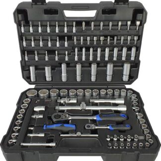 1/4"+1/2" Steckschlüssel Satz 108tlg proficraft, 48 Zahn Knarren