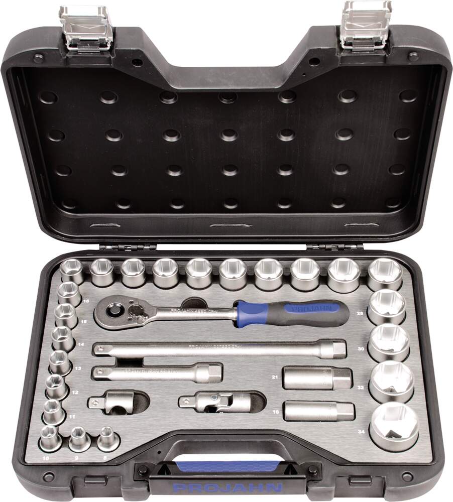 1/2" PROJAHN professional Steckschlüssel-Koffer 30-teilig
