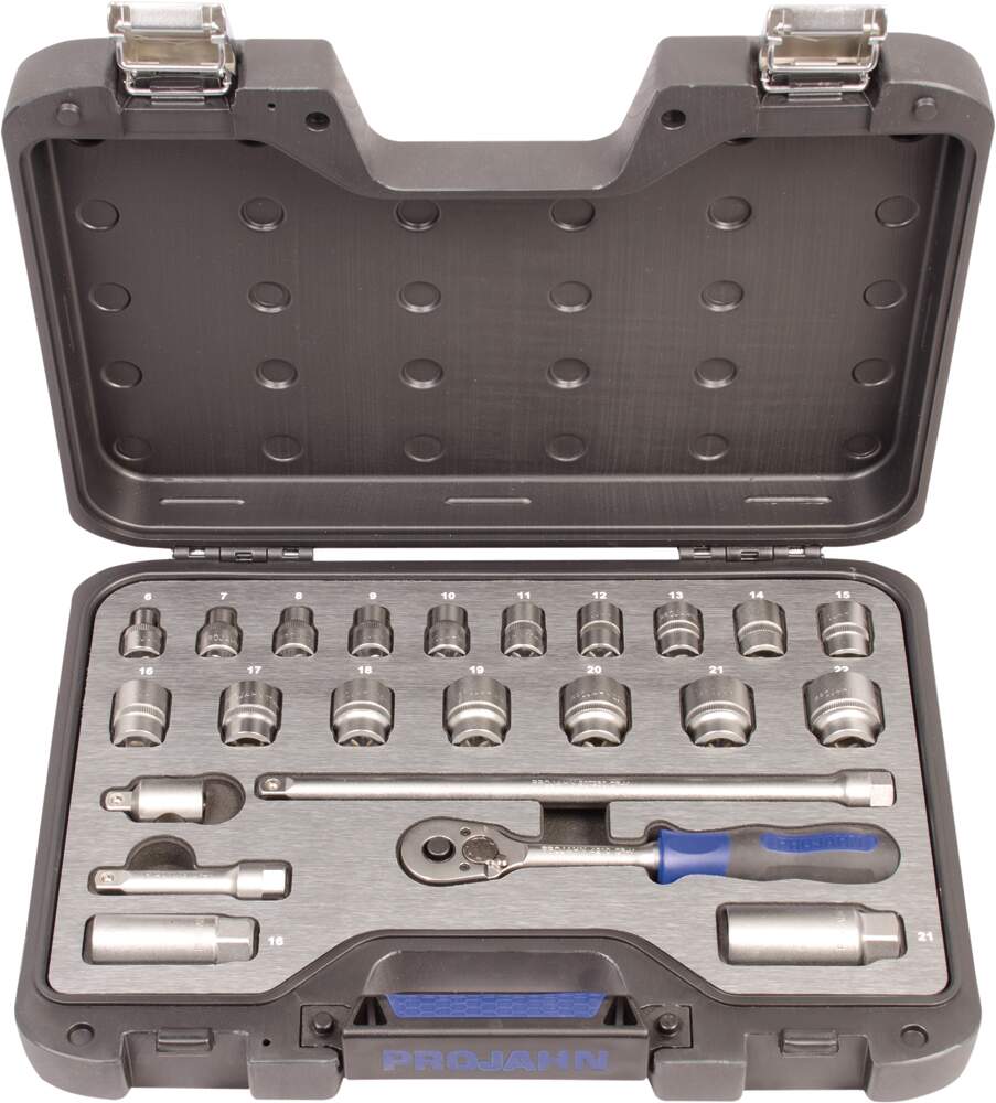 3/8" PROJAHN professional Steckschlüssel-Koffer 23-teilig