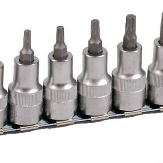 1/2" Bit Stecknuss Satz auf Schiene 10tlg TX, 60mm