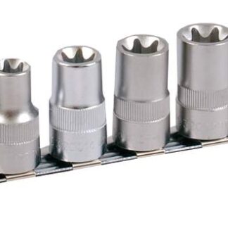 1/2" Stecknuss Satz auf Schiene 7tlg E12 - E24