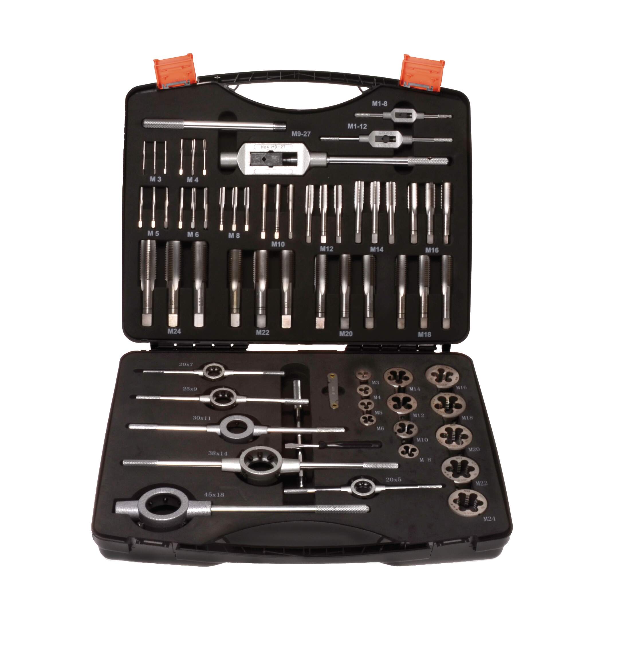 Gewinde Schneidzeug Satz HSS-G 63tlg M3-M24