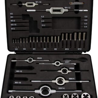 Gewinde Schneidzeug Satz HSS-G 37tlg M3-M12