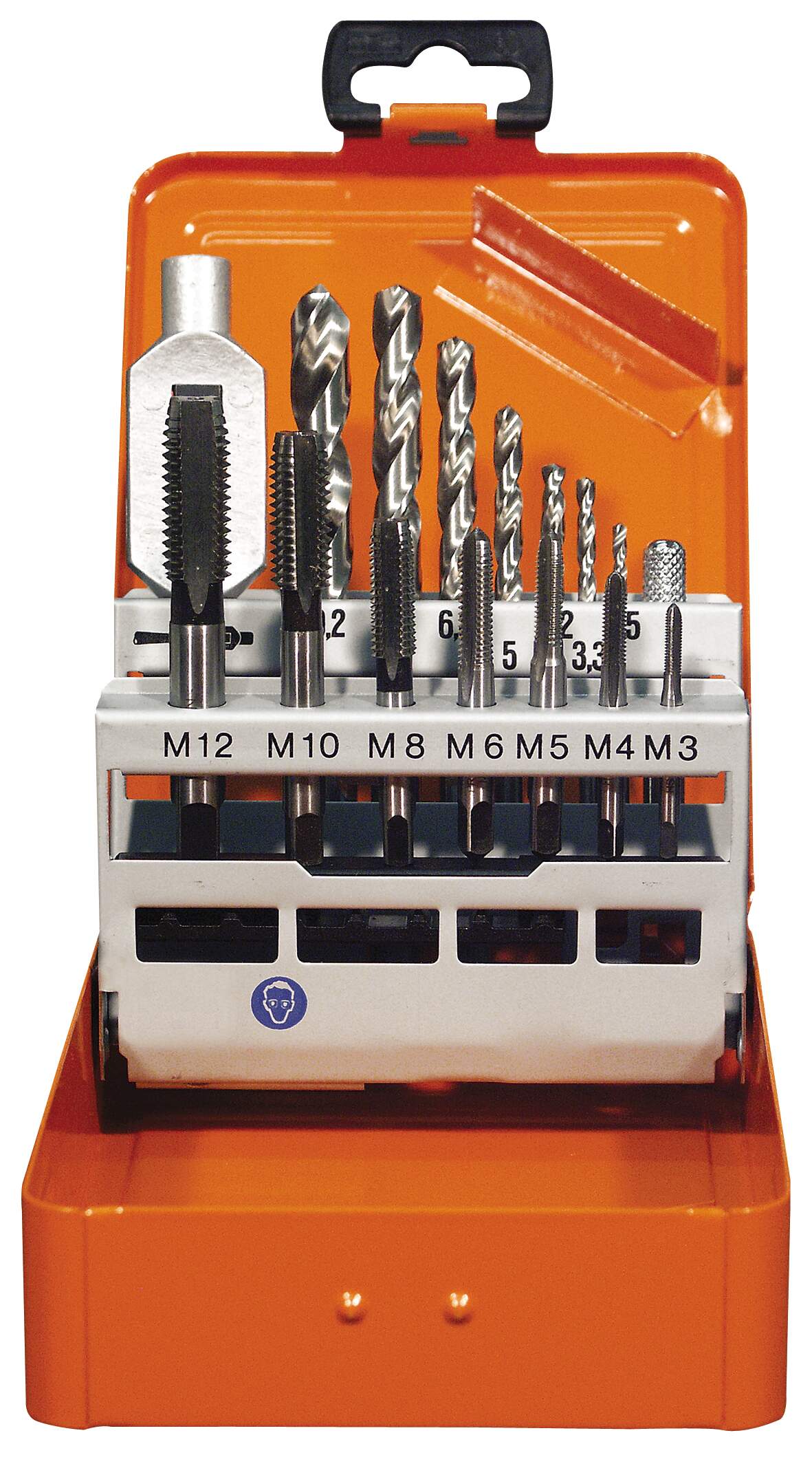Einschnitt Gewinde Bohrzeugsatz HSS-G 15tlg M3-M12