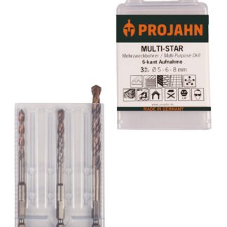 Multi-Star Satz 3-tlg. 6-kant 5, 6, 8 mm