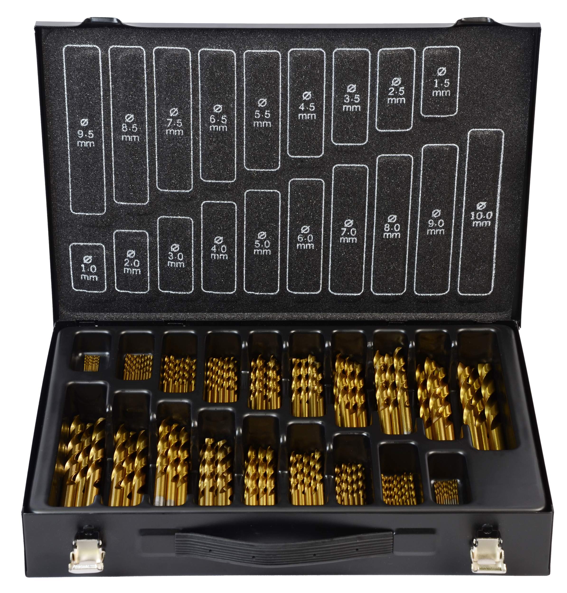 Bohrer-Magazin HSS-G TiN 170tlg 1-10/0,5 mm ECO