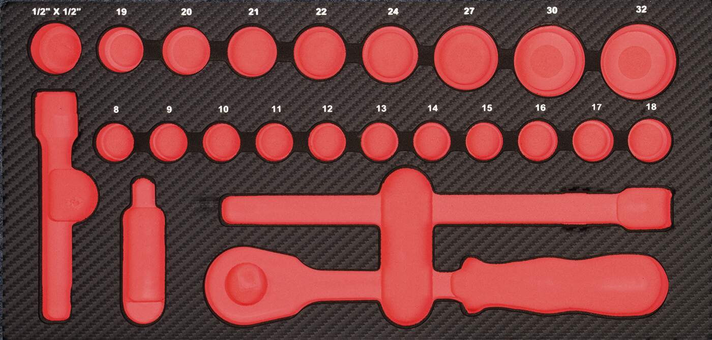ProForm Einlage leer f. 1/2" Werkzeug Satz