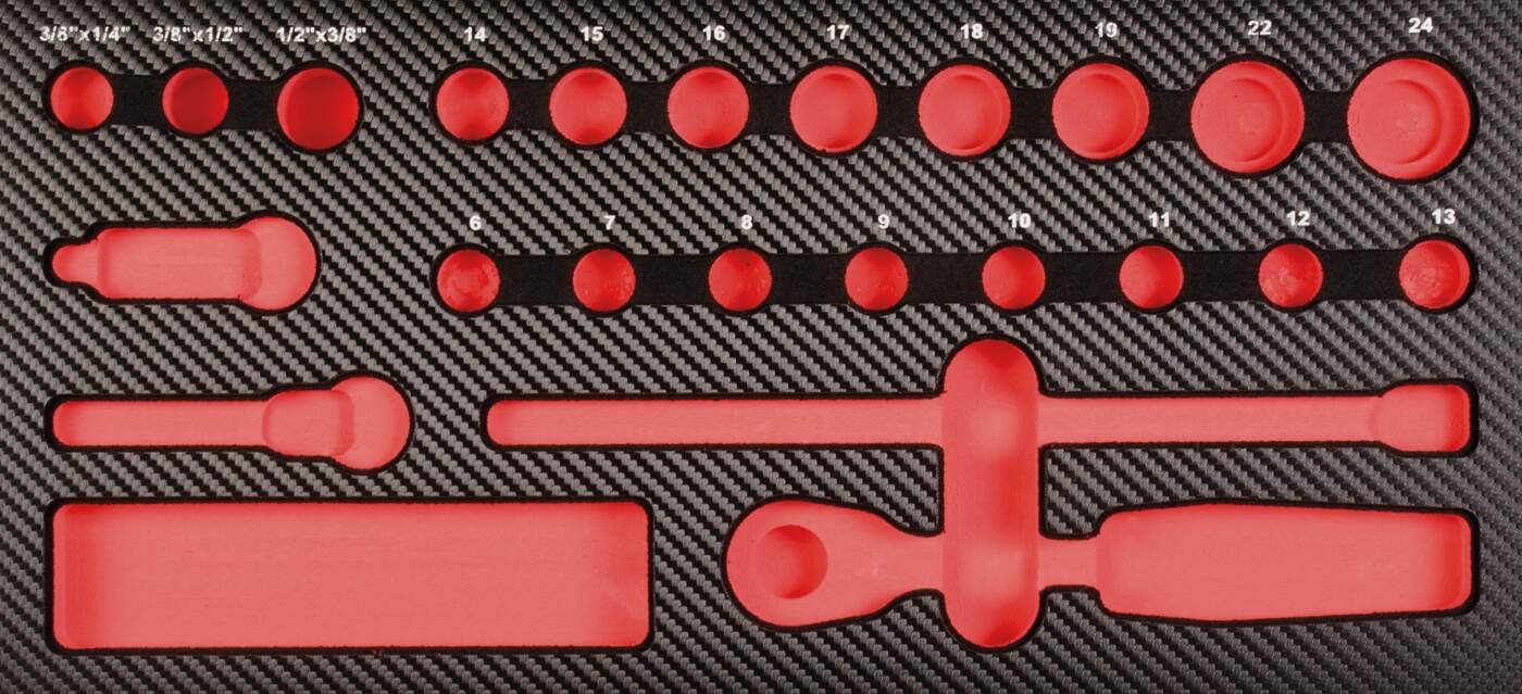 ProForm Einlage leer f. 3/8" WerkzeugSatz