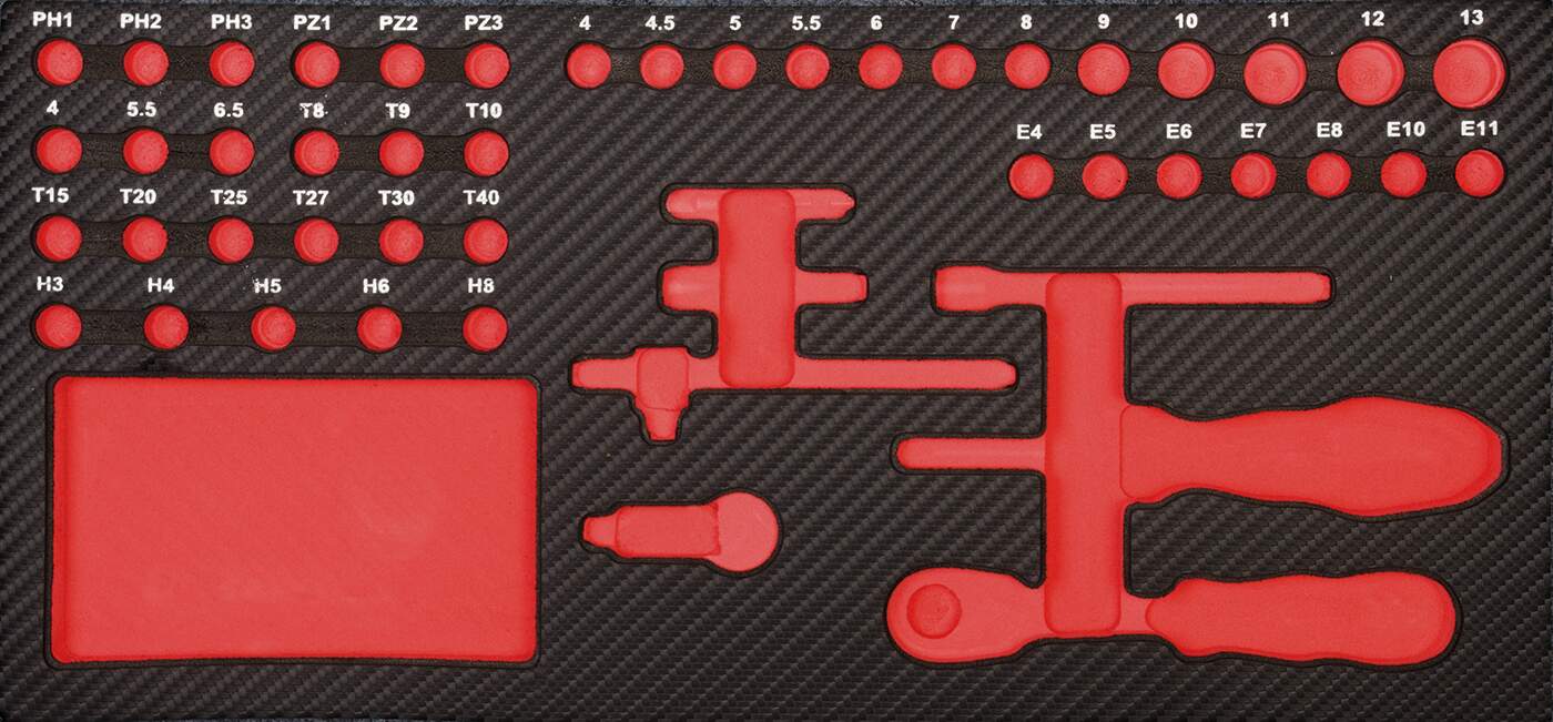 ProForm Einlage leer f. 1/4" Werkzeug Satz