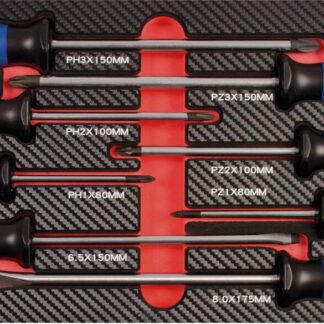 Schraubendreher Einlage "gemischt" 8tlg, PH + PZ + SL
