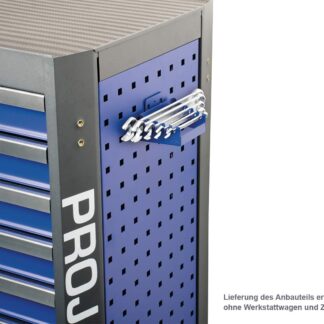 Zubehör Werkstattwagen mit Vierkantlochung Schraubenschlüsselhalter Blau