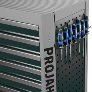 Zubehör Werkstattwagen mit Vierkantlochung Schraubendreherhalter für 7 Schraubendreher Schwarz