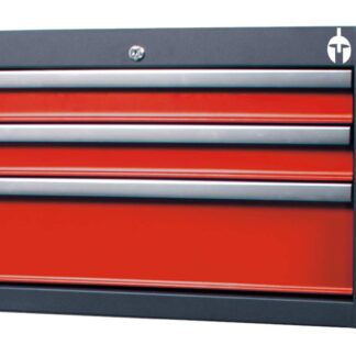 Werkstattwagenaufsatz für Werkstattwagen GALAXY mit 3 Schubfächern Rot/Anthrazit