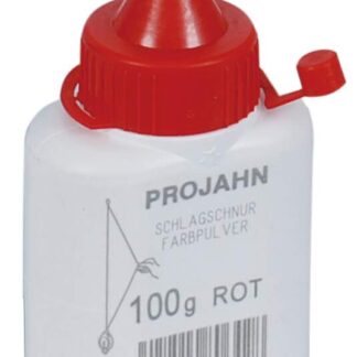 Farbpulverflasche 100g rot für Schlagschnurroller