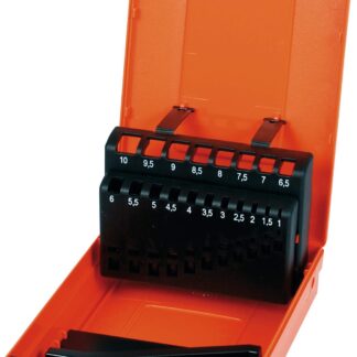 Kassette Kunststoff 19tlg. 1-10mm Farbe orange