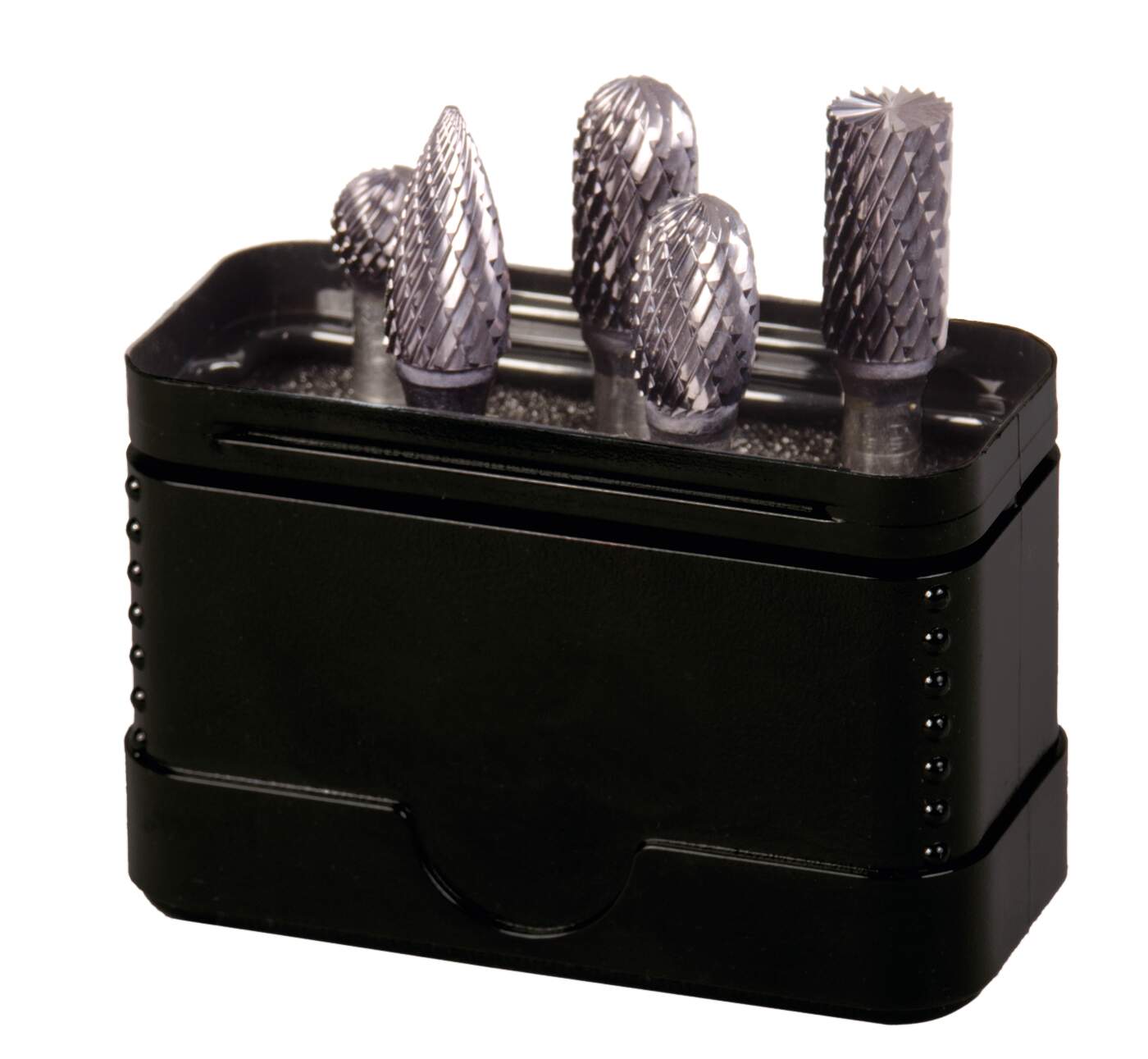 Frässtifte HM 5tlg. TiAlN-Beschichtung Form B, C, D, E, G Kopf 9,6 mm
