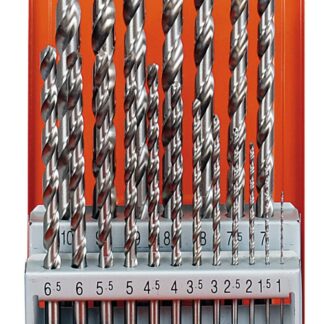 Metallkassette DIN 340 HSS-G 19tlg 1-10/0,5 mm