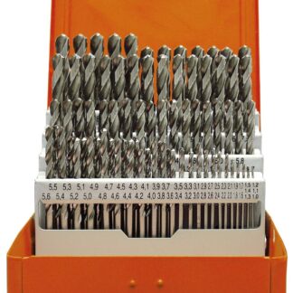 Bohrerkassette DIN 338 HSS-G 50tlg 1-5,9/0,1 mm TURBO