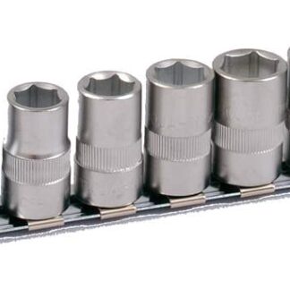 1/2" Stecknuss Satz auf Schiene 10tlg